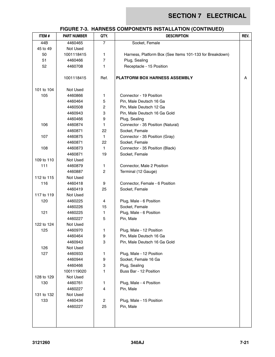 JLG 340AJ Parts Manual User Manual | Page 161 / 204