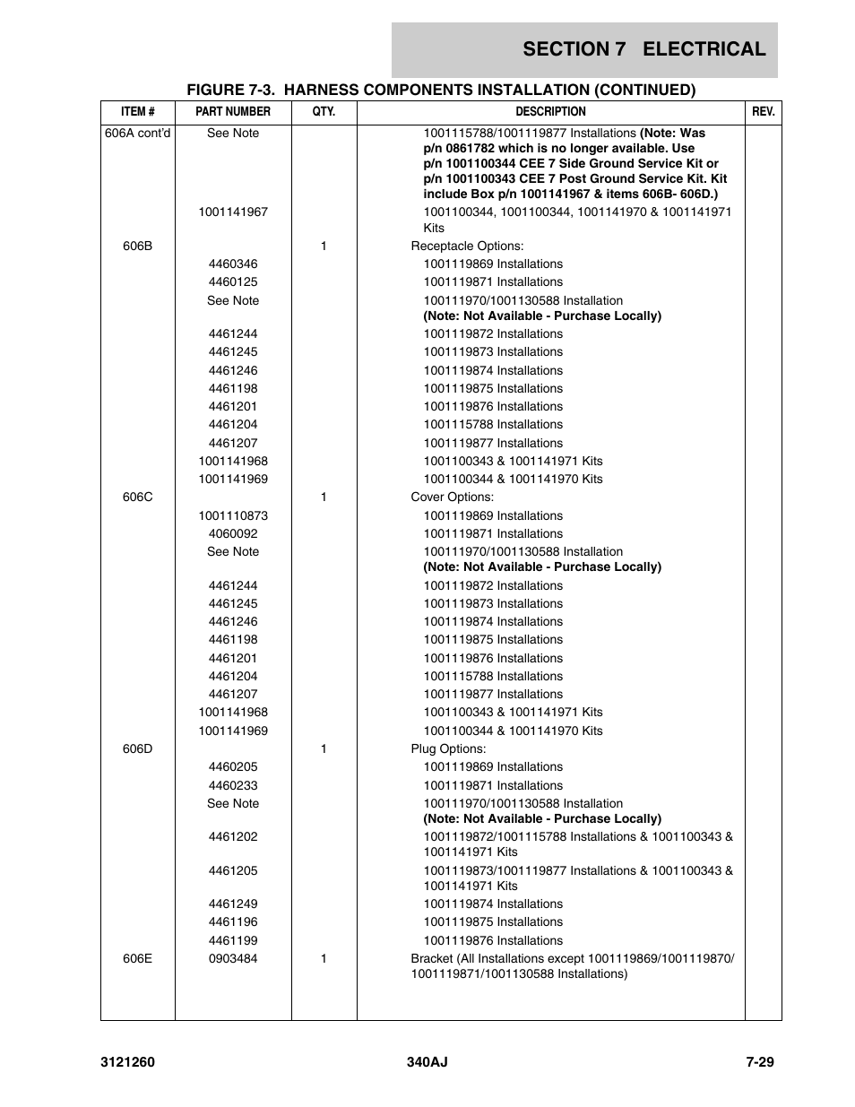 JLG 340AJ Parts Manual User Manual | Page 169 / 204