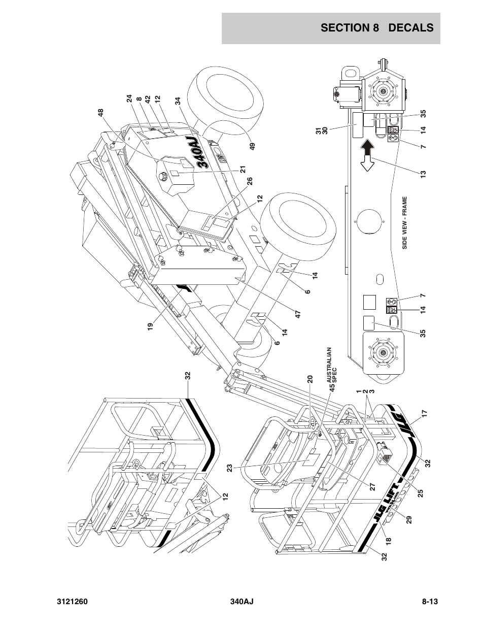JLG 340AJ Parts Manual User Manual | Page 185 / 204