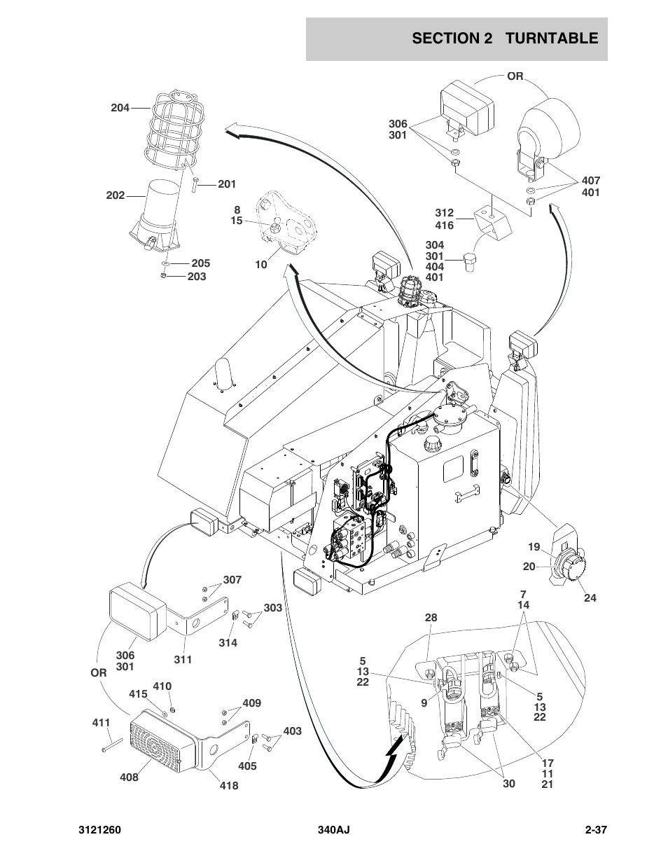 JLG 340AJ Parts Manual User Manual | Page 59 / 204