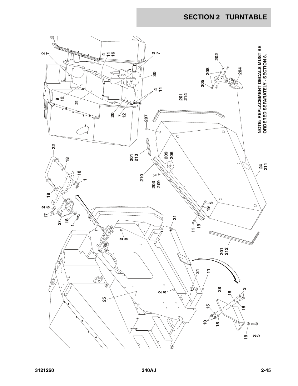 JLG 340AJ Parts Manual User Manual | Page 67 / 204