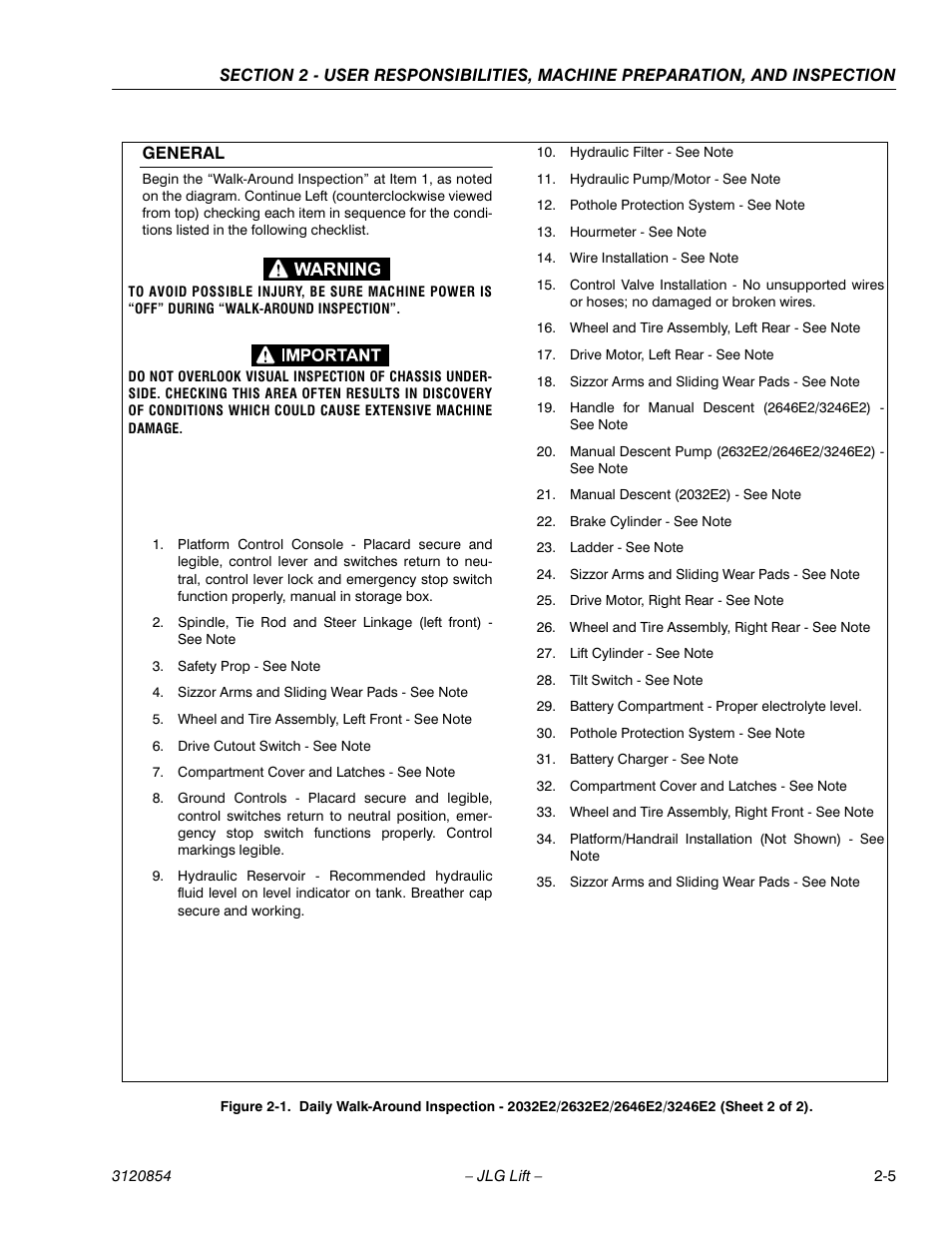 JLG 3246E2 Operator Manual User Manual | Page 17 / 46