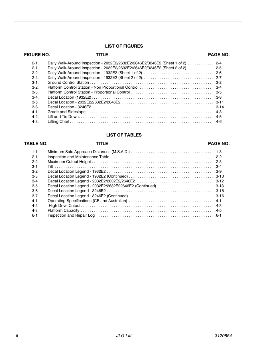 JLG 3246E2 Operator Manual User Manual | Page 8 / 46