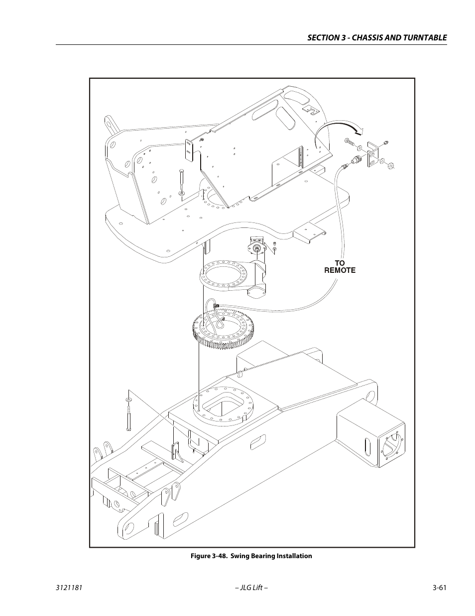 Swing bearing installation -61 | JLG 510AJ Service Manual User Manual | Page 103 / 402