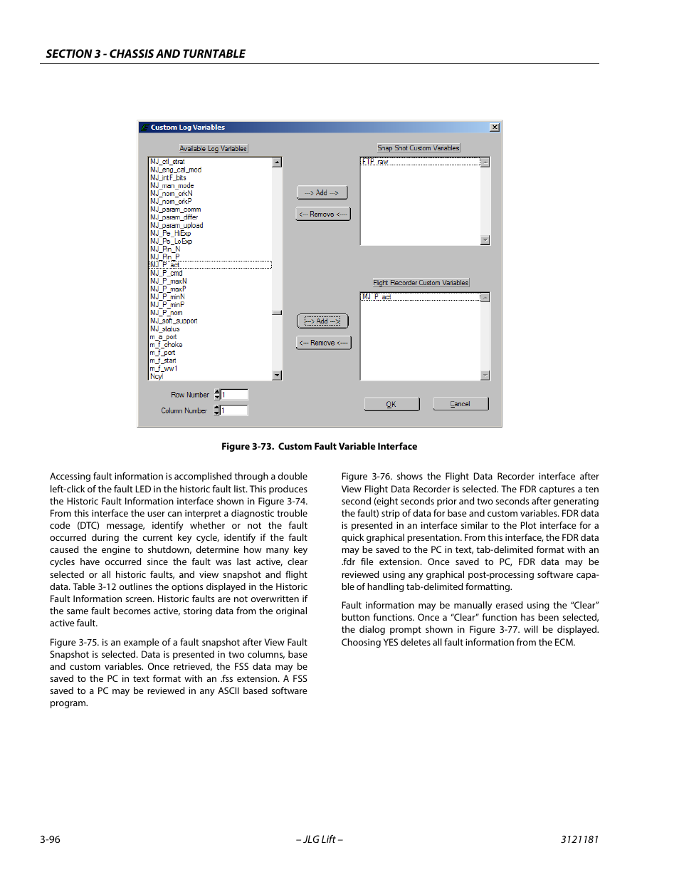 Custom fault variable interface -96 | JLG 510AJ Service Manual User Manual | Page 138 / 402