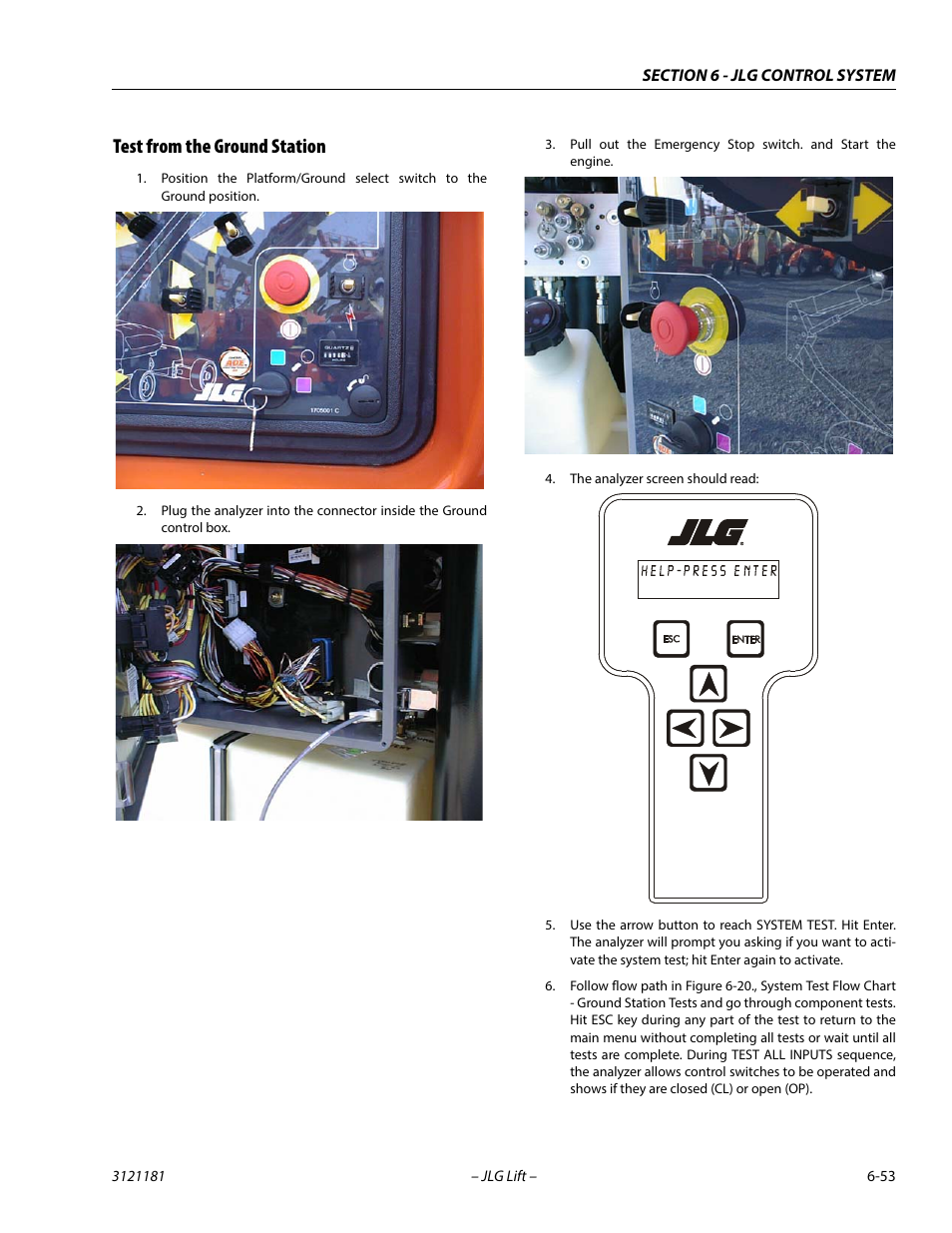 Test from the ground station, Test from the ground station -53 | JLG 510AJ Service Manual User Manual | Page 335 / 402