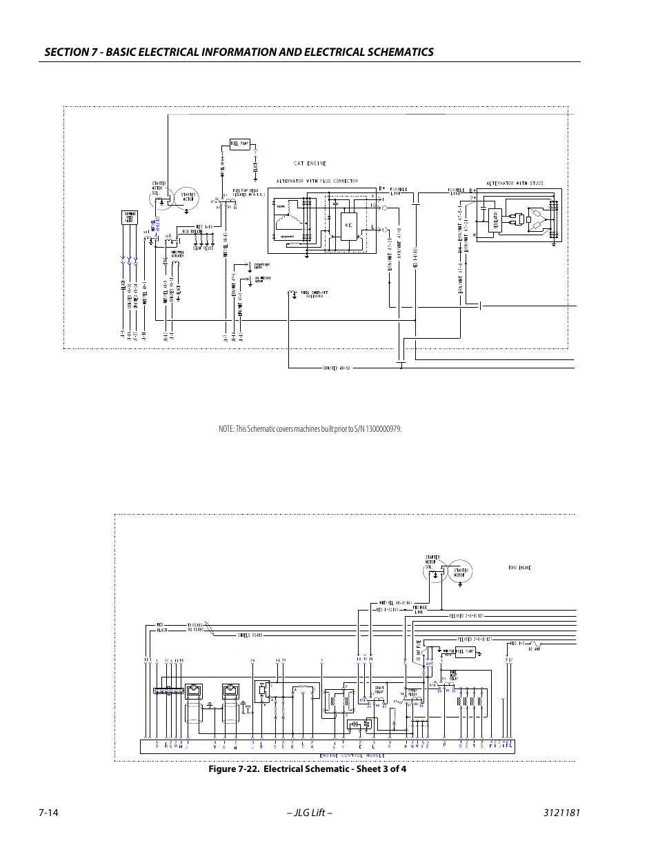 Electrical schematic - sheet 3 of 4 -14 | JLG 510AJ Service Manual User Manual | Page 386 / 402