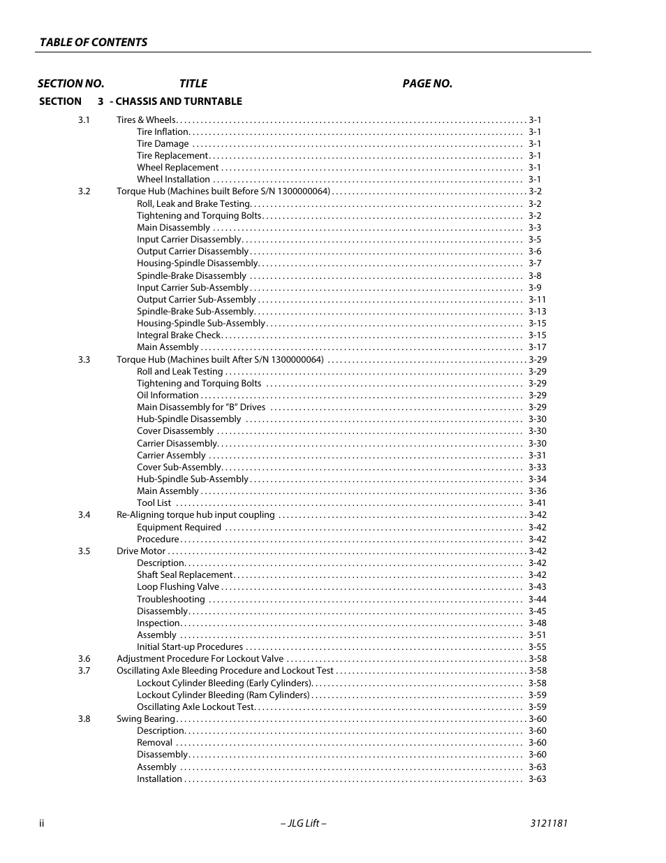 JLG 510AJ Service Manual User Manual | Page 6 / 402