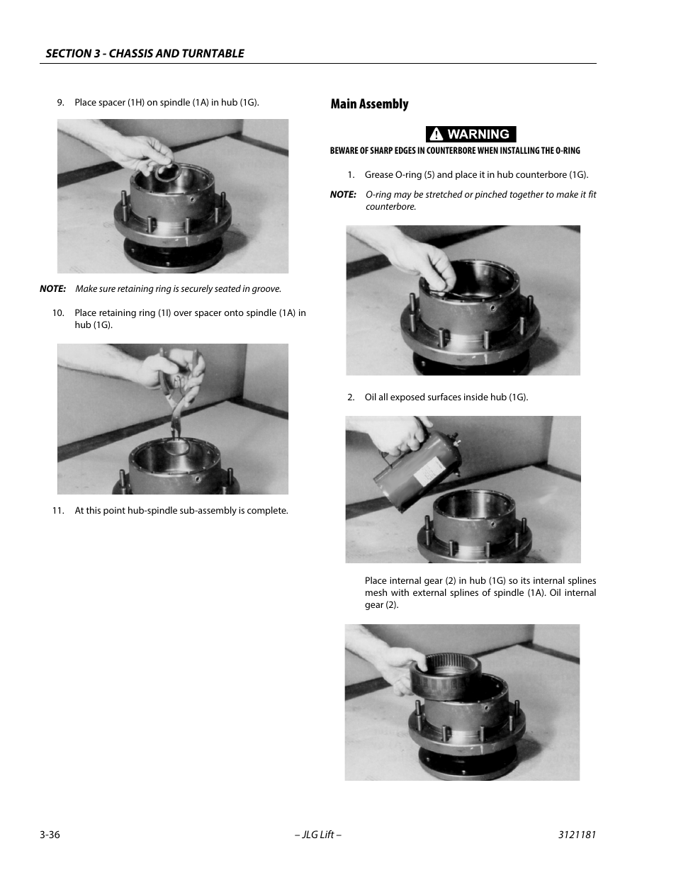 Main assembly, Main assembly -36 | JLG 510AJ Service Manual User Manual | Page 78 / 402