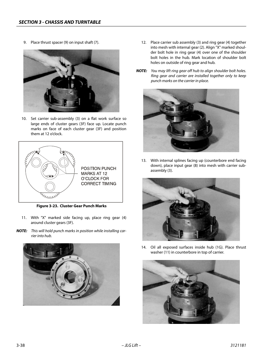 Cluster gear punch marks -38 | JLG 510AJ Service Manual User Manual | Page 80 / 402