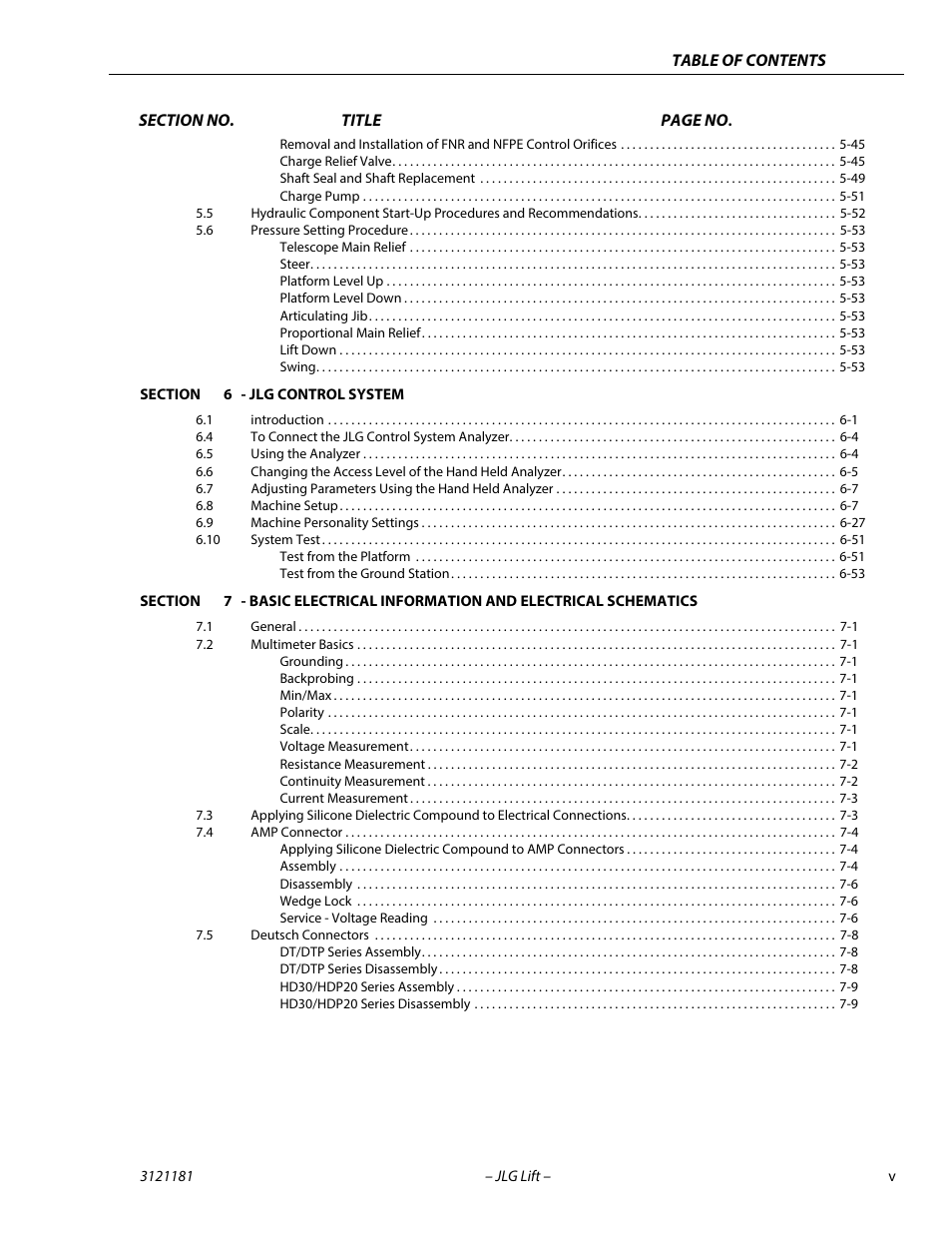 JLG 510AJ Service Manual User Manual | Page 9 / 402