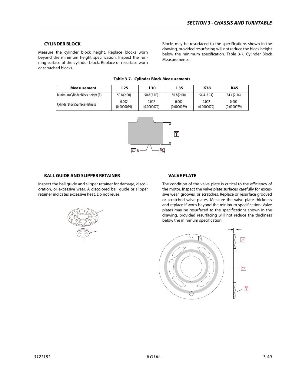 Cylinder block measurements -49 | JLG 510AJ Service Manual User Manual | Page 91 / 402