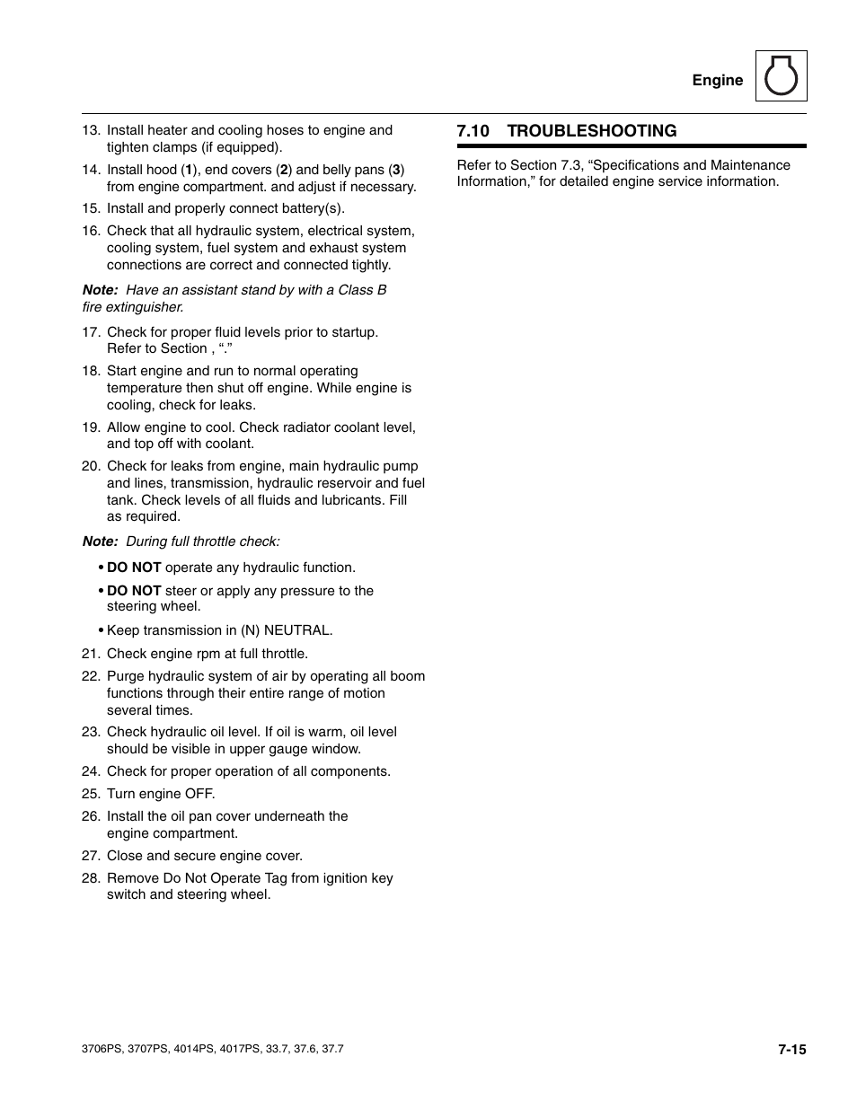 10 troubleshooting, Troubleshooting | JLG 4017PS Service Manual User Manual | Page 131 / 264