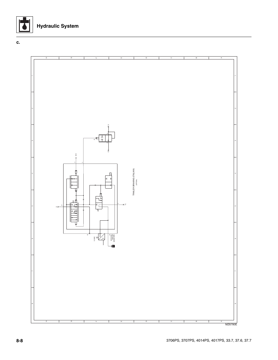 Hydraulic system, Mz6780e | JLG 4017PS Service Manual User Manual | Page 140 / 264