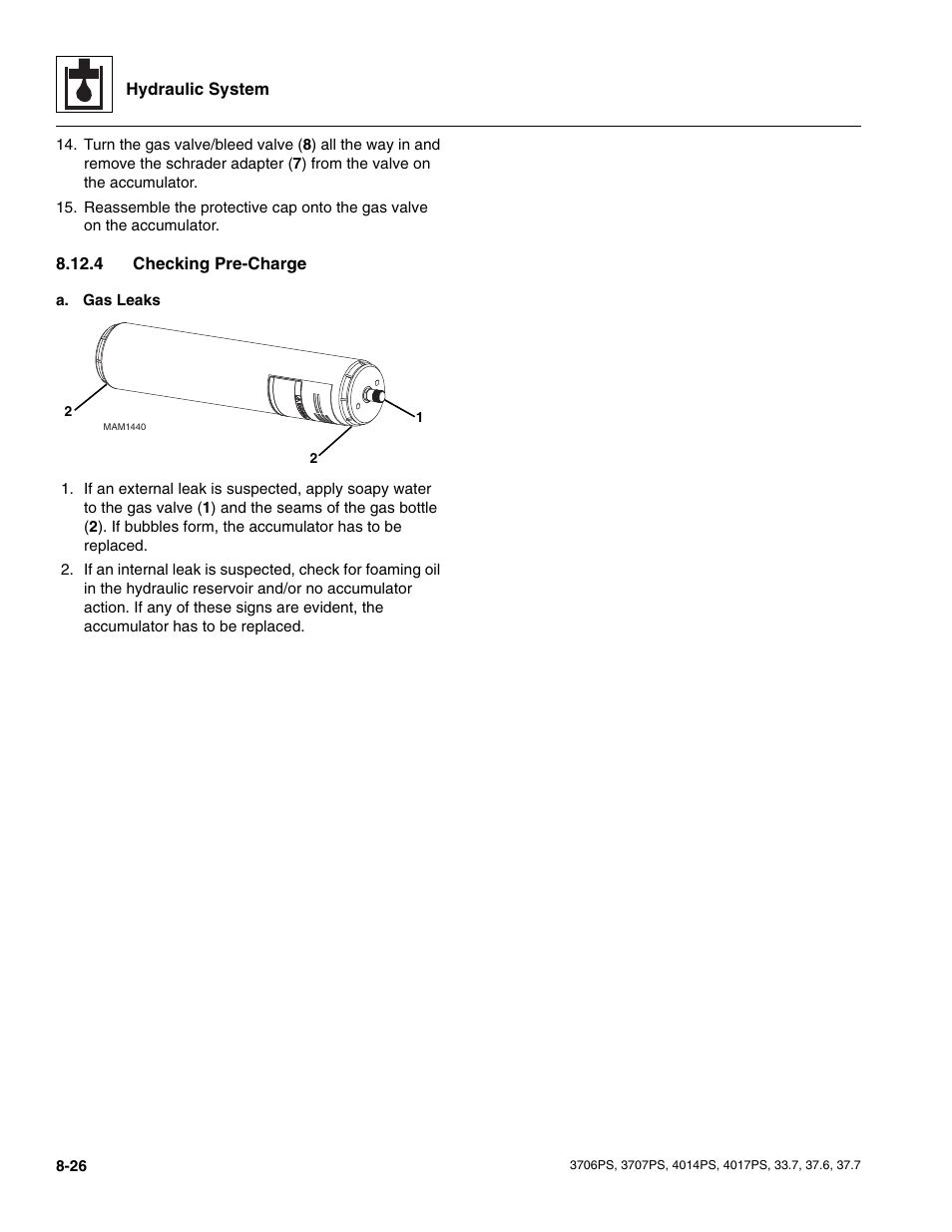 4 checking pre-charge, Checking pre-charge | JLG 4017PS Service Manual User Manual | Page 158 / 264