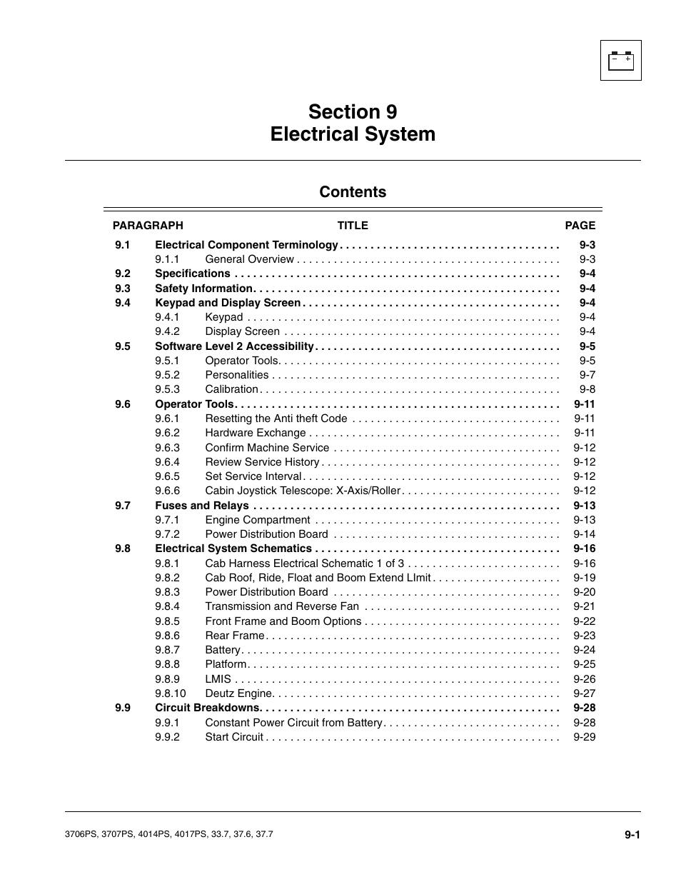 JLG 4017PS Service Manual User Manual | Page 159 / 264