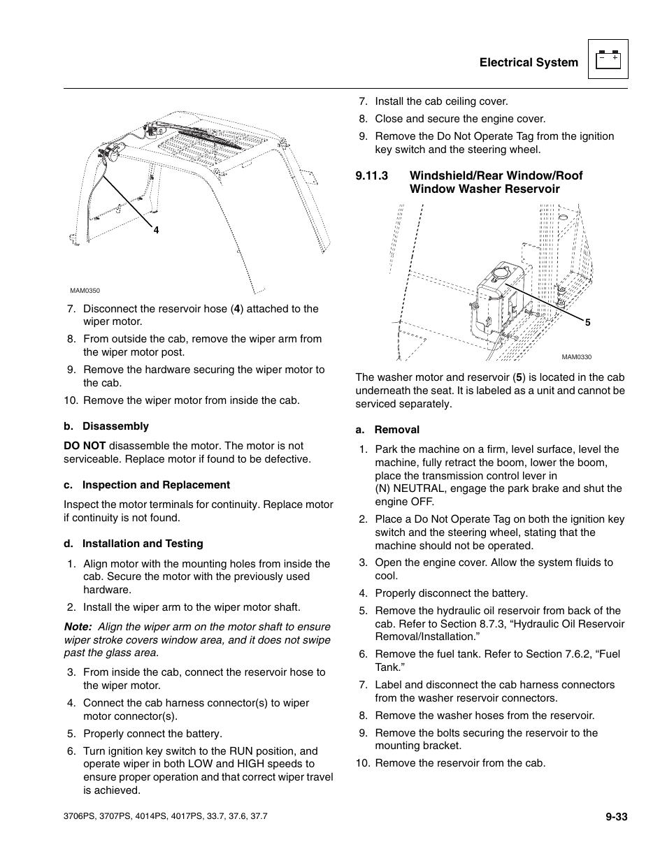 JLG 4017PS Service Manual User Manual | Page 191 / 264
