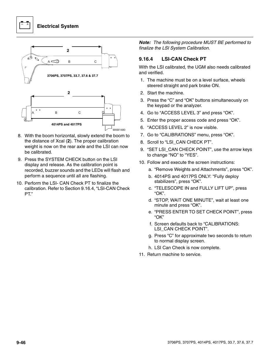 4 lsi-can check pt, Lsi-can check pt, Section 9.16.4, “lsi-can check pt | JLG 4017PS Service Manual User Manual | Page 204 / 264