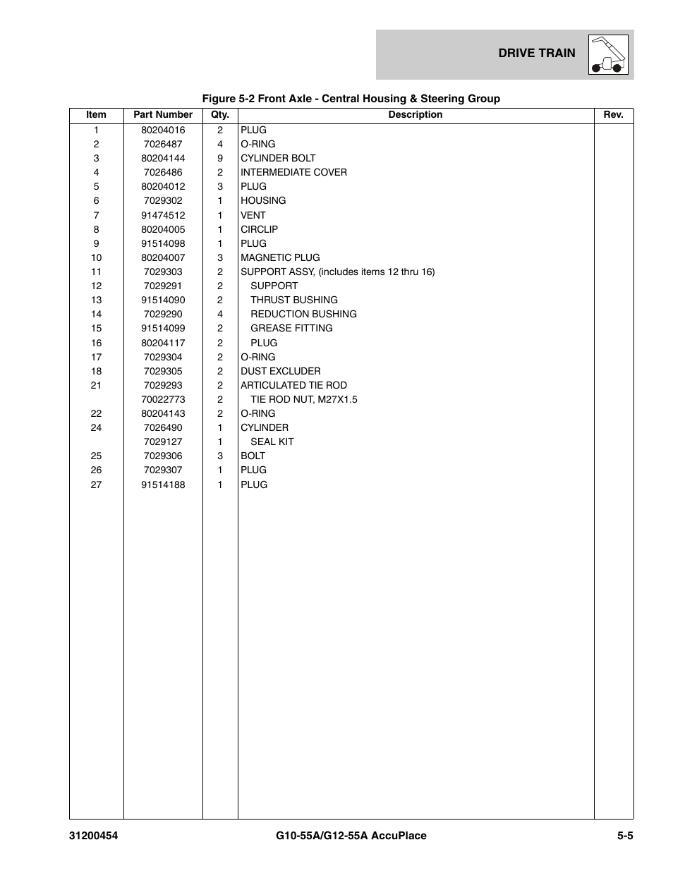 JLG G12-55A AccuPlace Parts Manual User Manual | Page 149 / 336