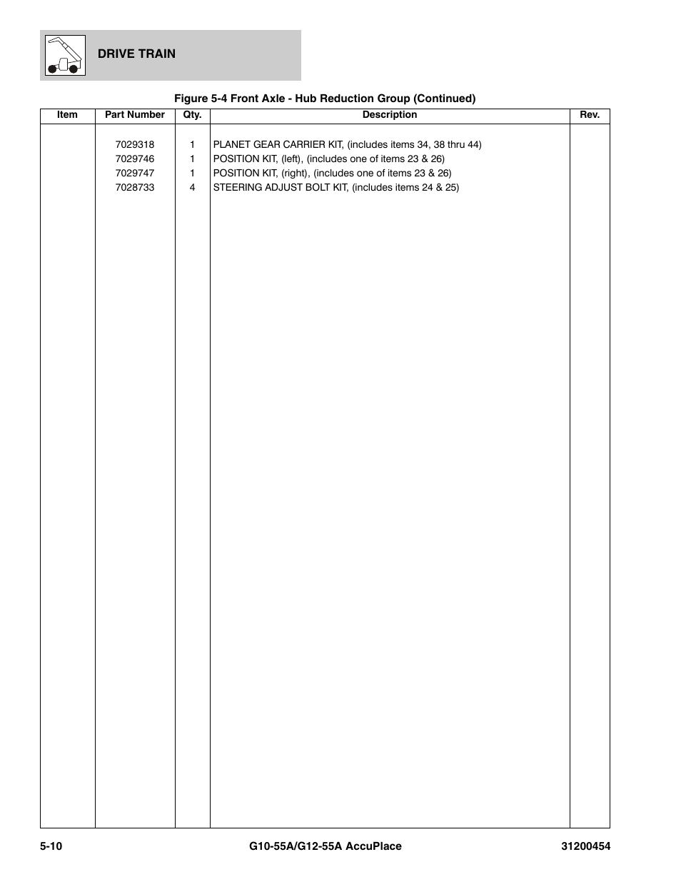 JLG G12-55A AccuPlace Parts Manual User Manual | Page 154 / 336