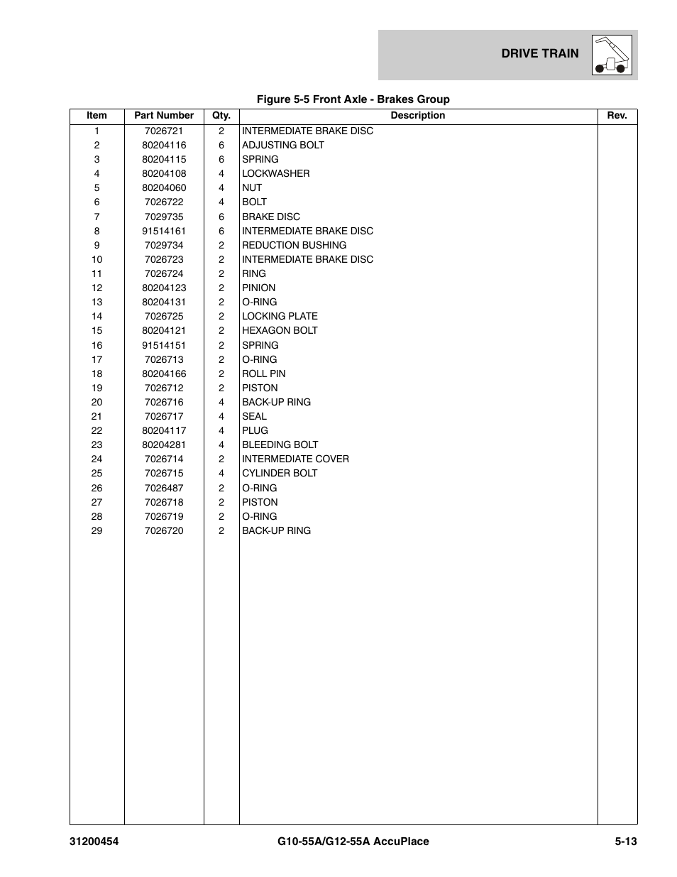 JLG G12-55A AccuPlace Parts Manual User Manual | Page 157 / 336