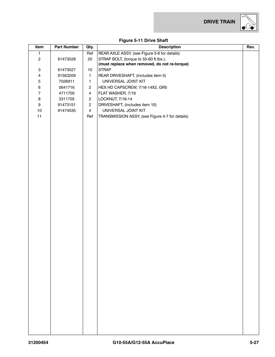 JLG G12-55A AccuPlace Parts Manual User Manual | Page 171 / 336