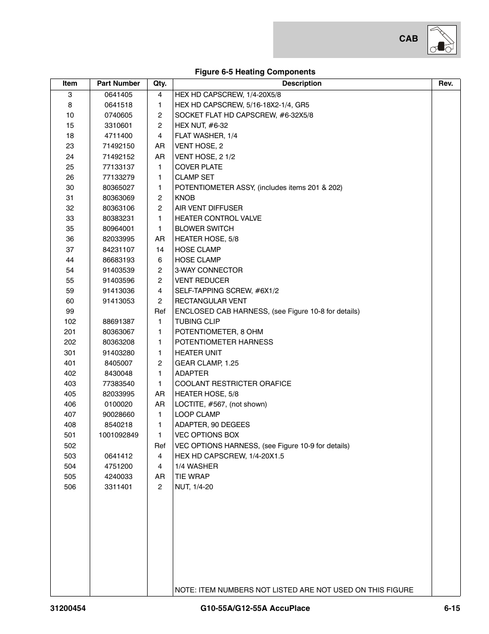 JLG G12-55A AccuPlace Parts Manual User Manual | Page 193 / 336