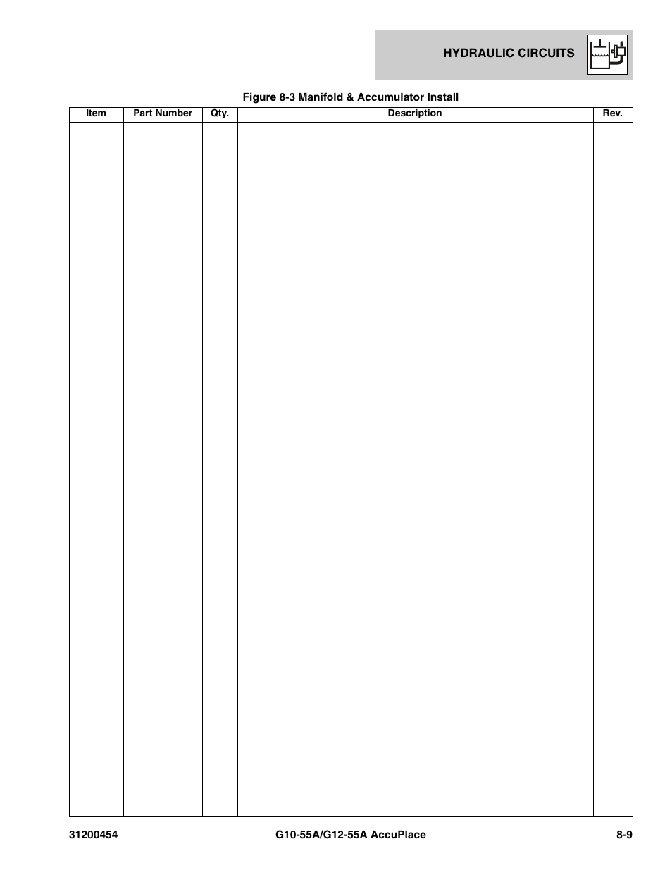 JLG G12-55A AccuPlace Parts Manual User Manual | Page 223 / 336