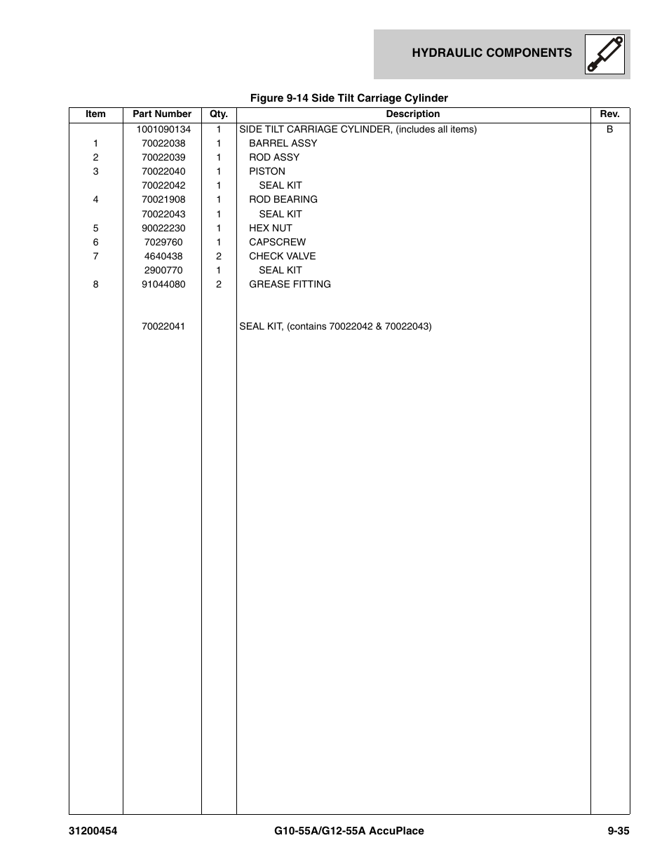 JLG G12-55A AccuPlace Parts Manual User Manual | Page 269 / 336