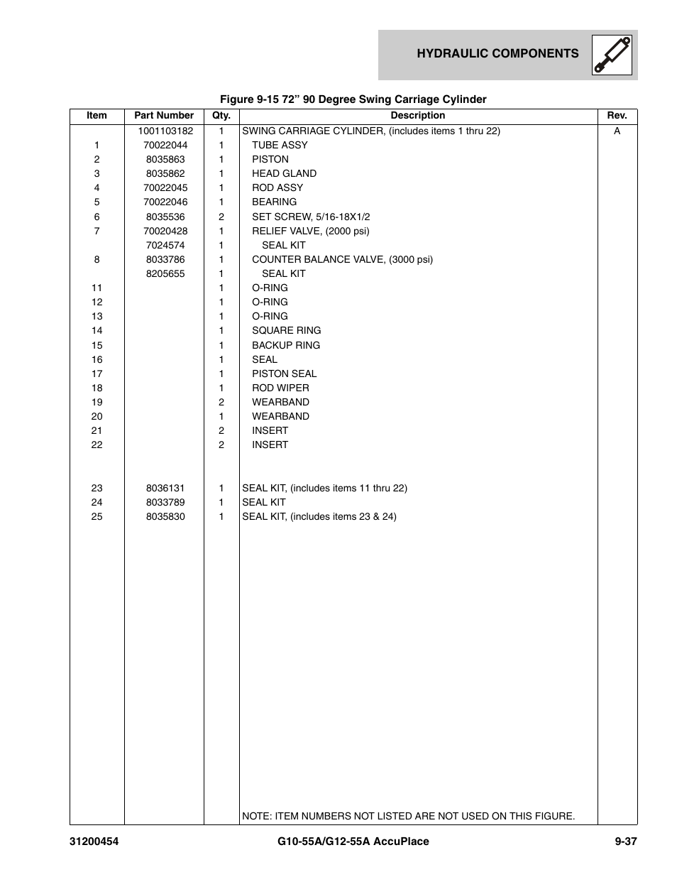 JLG G12-55A AccuPlace Parts Manual User Manual | Page 271 / 336
