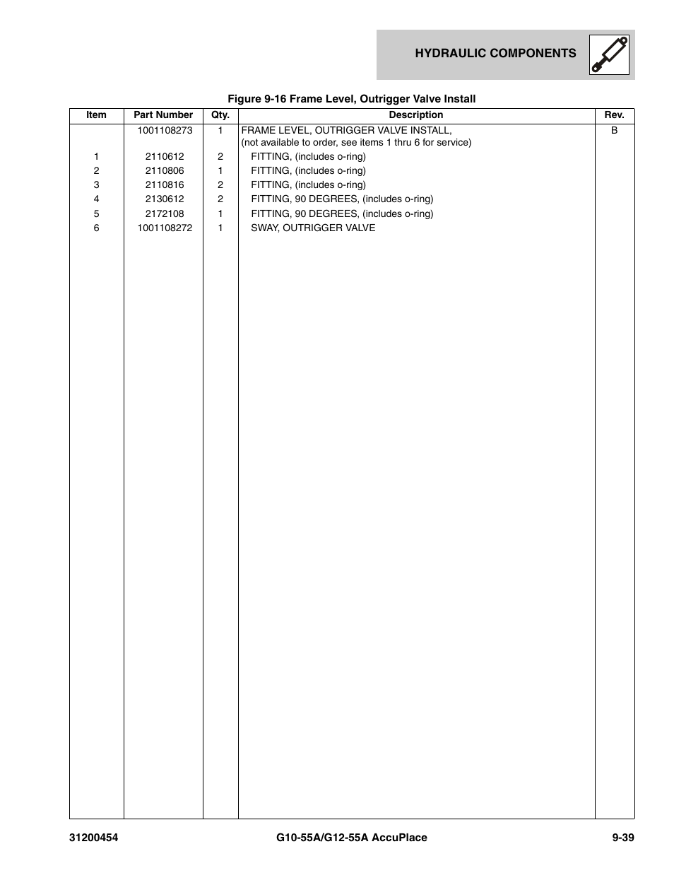 JLG G12-55A AccuPlace Parts Manual User Manual | Page 273 / 336