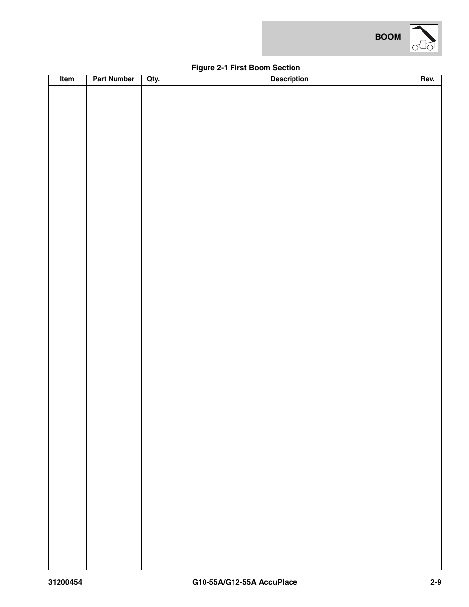 JLG G12-55A AccuPlace Parts Manual User Manual | Page 29 / 336