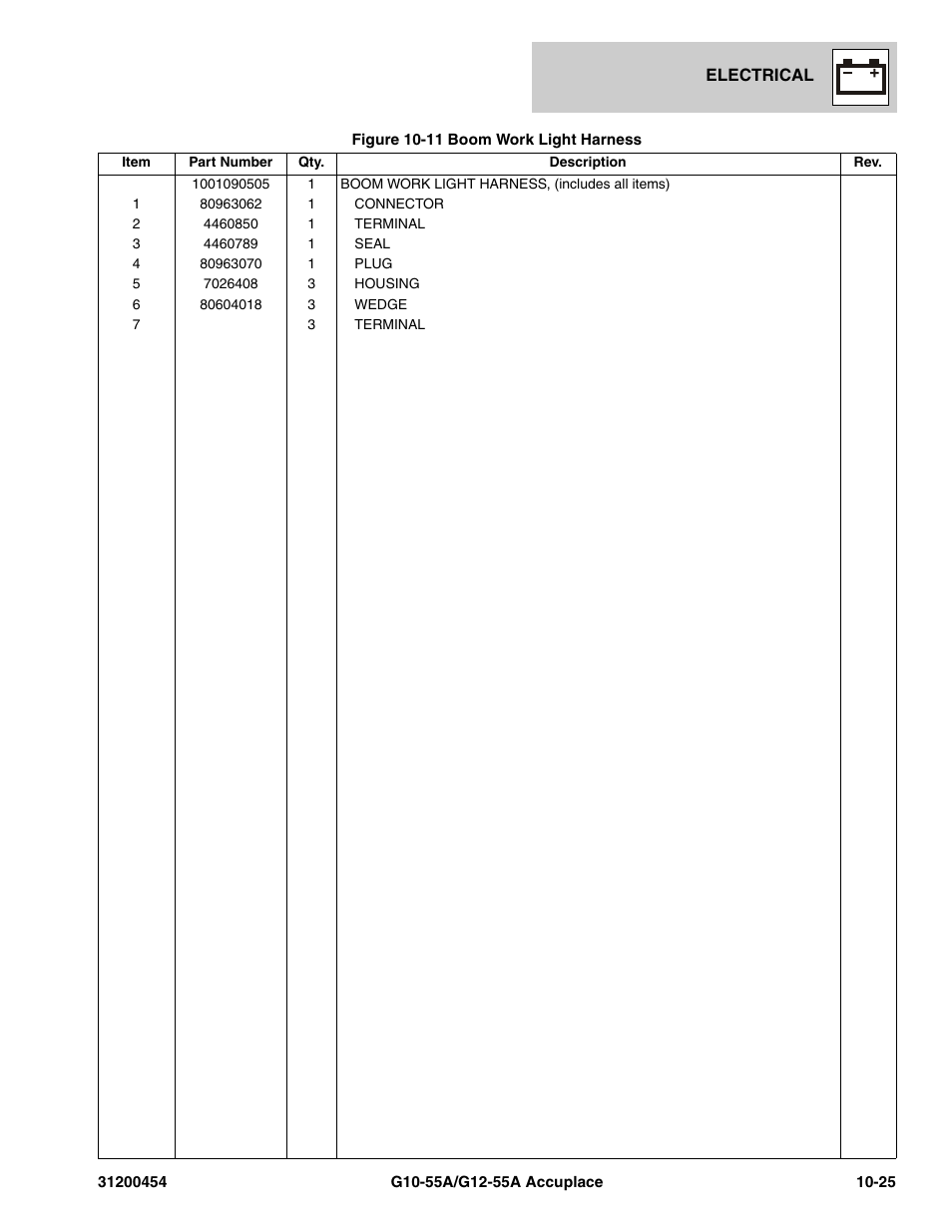 JLG G12-55A AccuPlace Parts Manual User Manual | Page 301 / 336