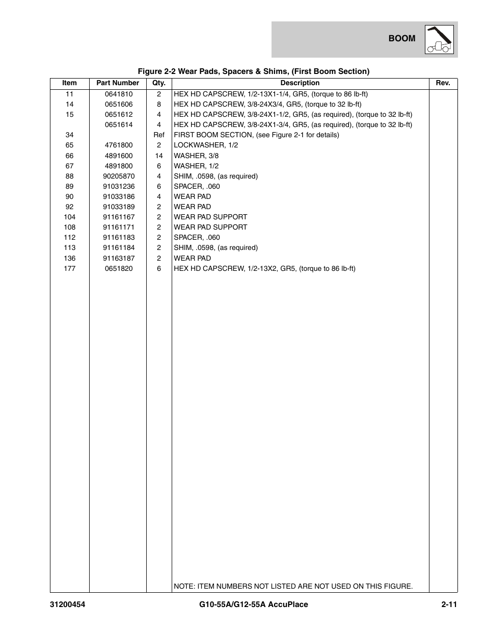 JLG G12-55A AccuPlace Parts Manual User Manual | Page 31 / 336