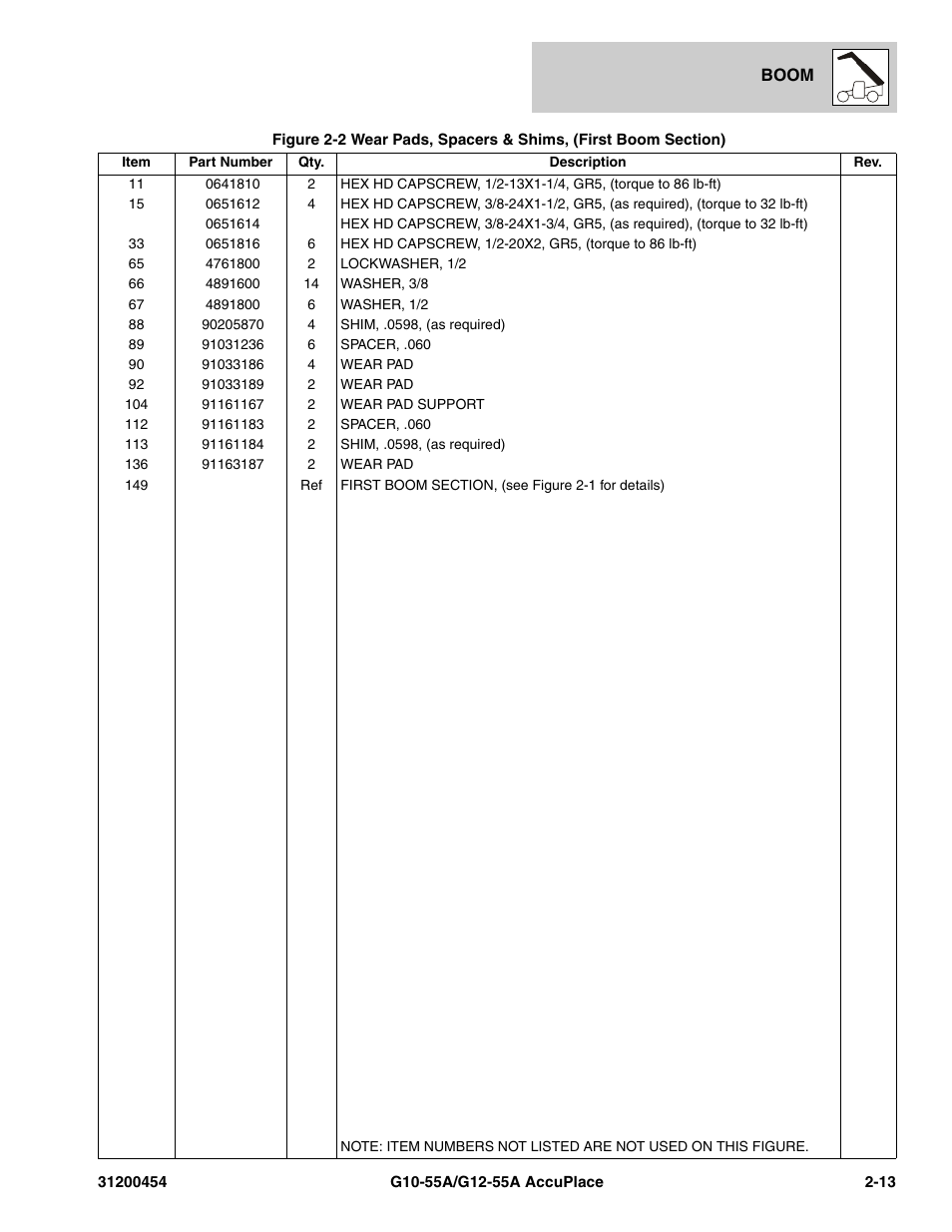 JLG G12-55A AccuPlace Parts Manual User Manual | Page 33 / 336