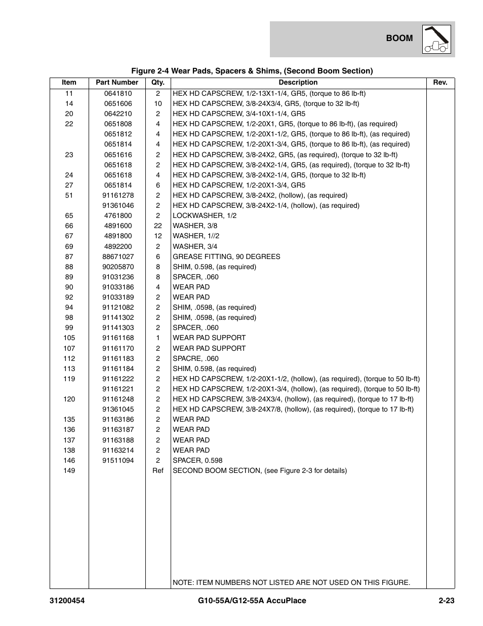 JLG G12-55A AccuPlace Parts Manual User Manual | Page 43 / 336