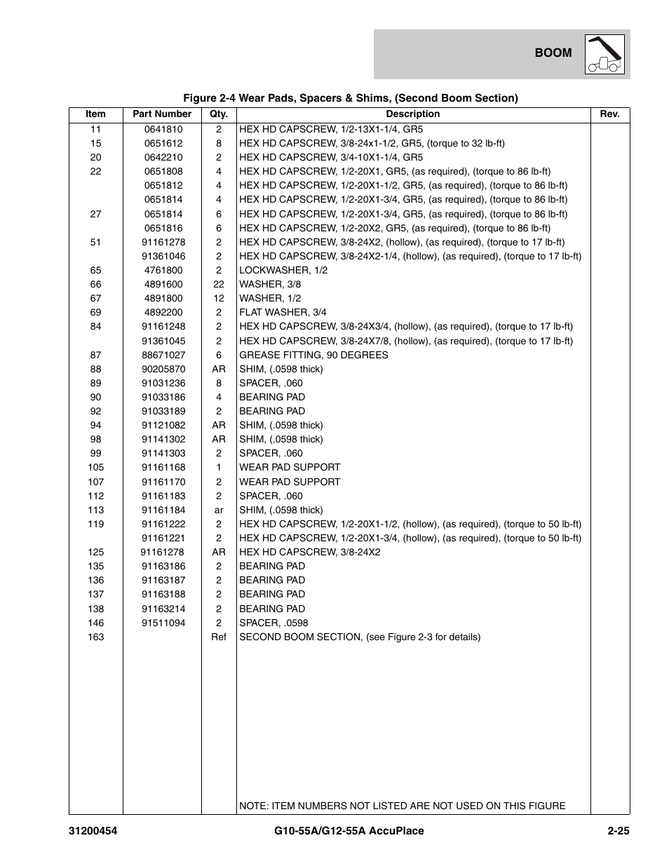 JLG G12-55A AccuPlace Parts Manual User Manual | Page 45 / 336