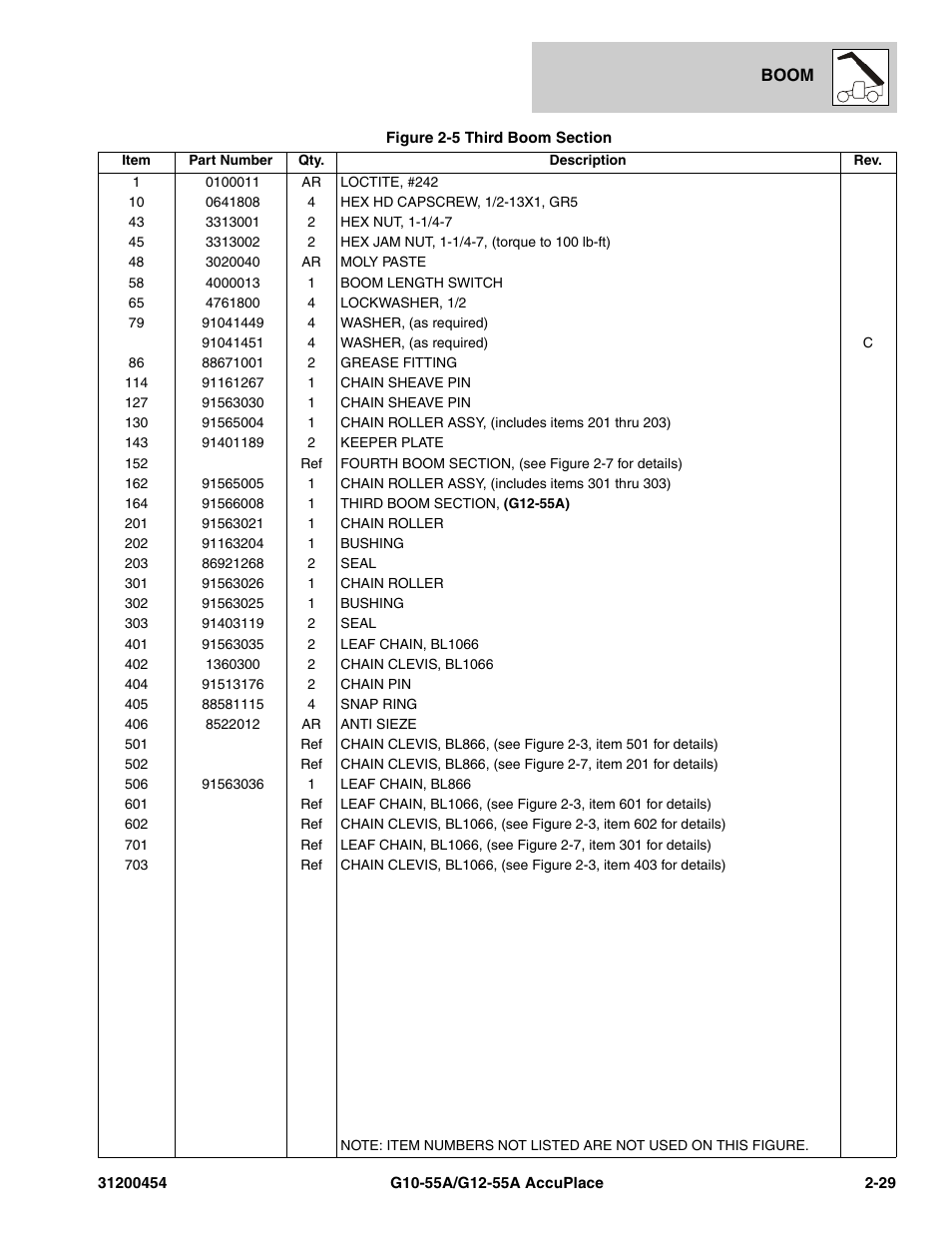 JLG G12-55A AccuPlace Parts Manual User Manual | Page 49 / 336