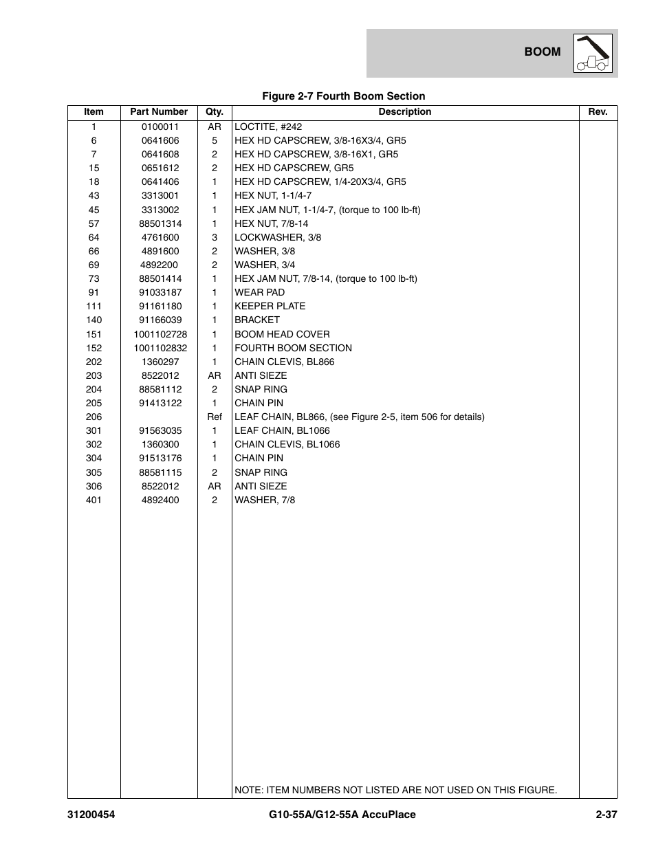 JLG G12-55A AccuPlace Parts Manual User Manual | Page 57 / 336