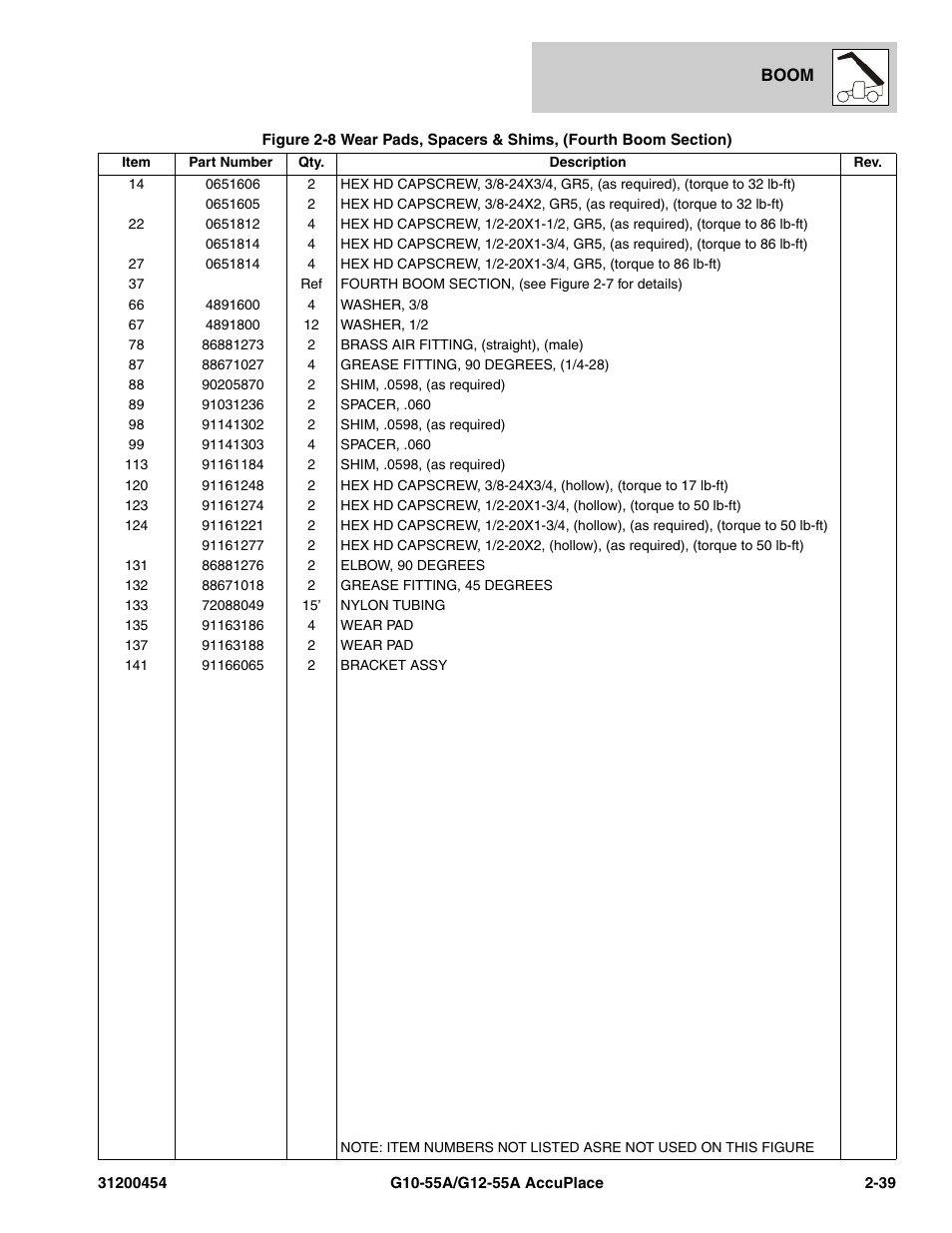 JLG G12-55A AccuPlace Parts Manual User Manual | Page 59 / 336