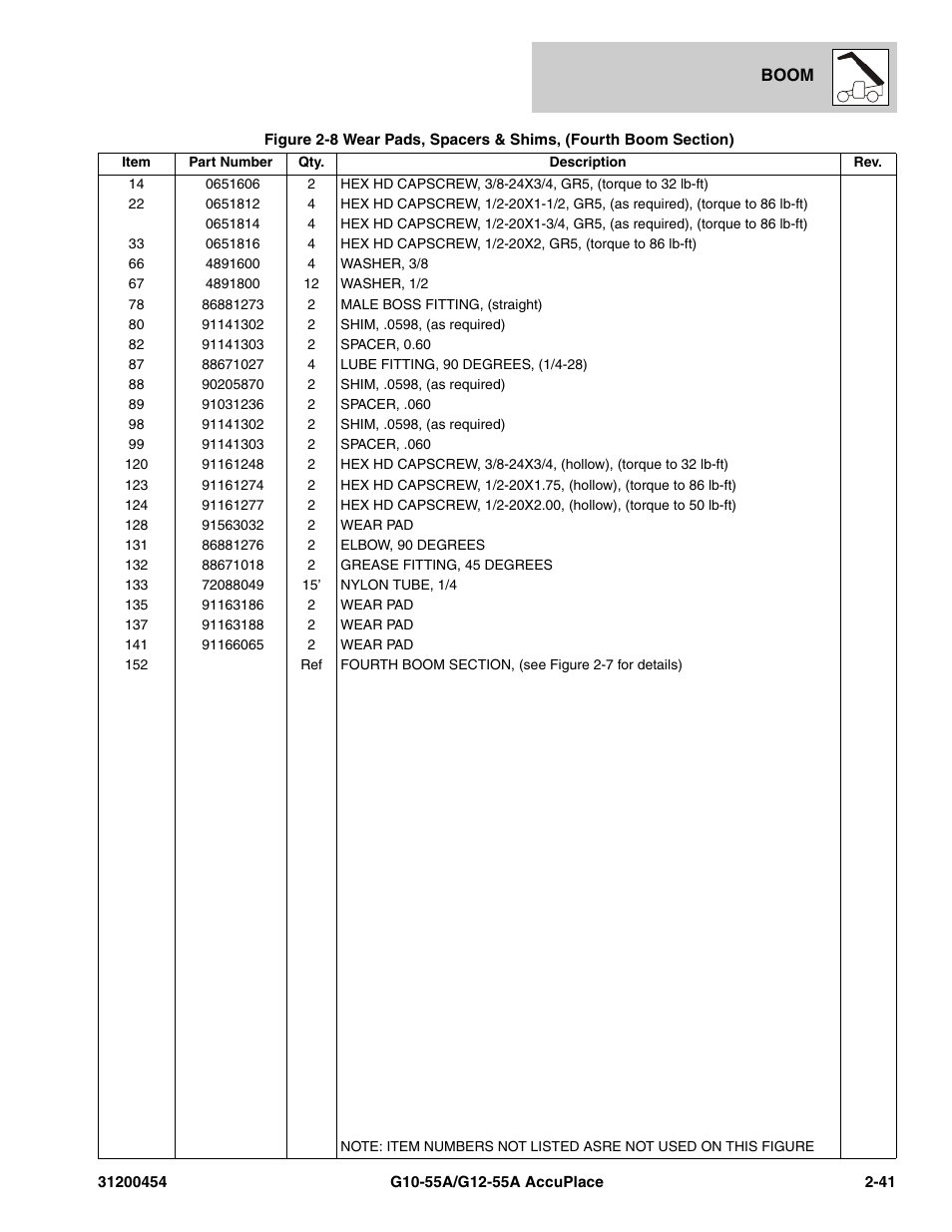 JLG G12-55A AccuPlace Parts Manual User Manual | Page 61 / 336