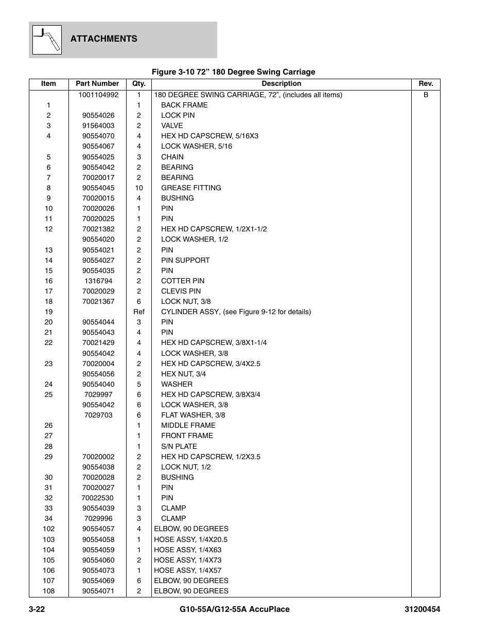 JLG G12-55A AccuPlace Parts Manual User Manual | Page 86 / 336