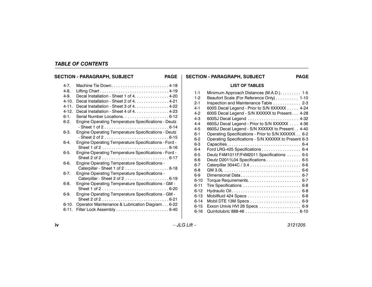 JLG 660SJ Operator Manual User Manual | Page 10 / 150