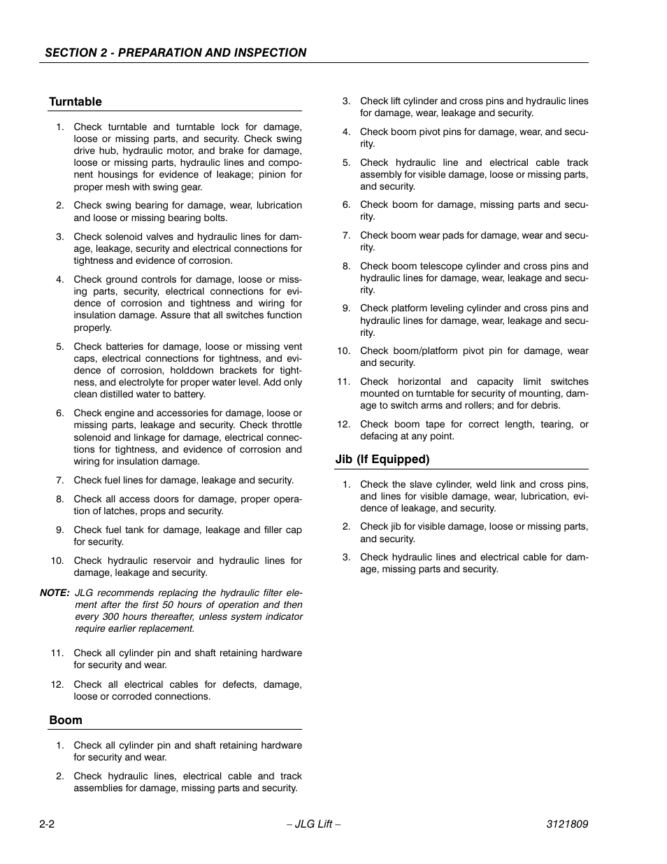 Turntable -2 boom -2 jib (if equipped) -2 | JLG 120-SXJ Operator Manual User Manual | Page 18 / 80