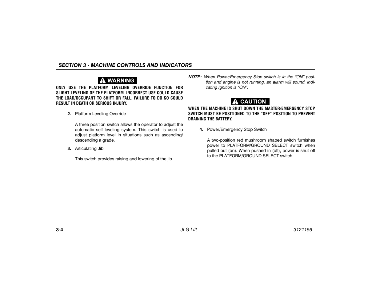 JLG 600SC_660SJC Operator Manual User Manual | Page 38 / 120