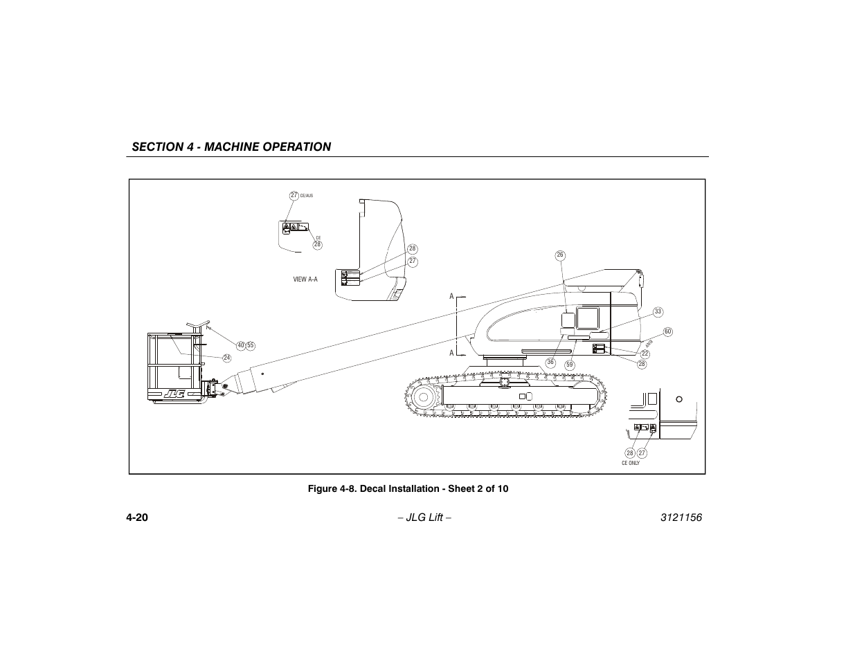 Decal installation - sheet 2 of 10 -20 | JLG 600SC_660SJC Operator Manual User Manual | Page 74 / 120