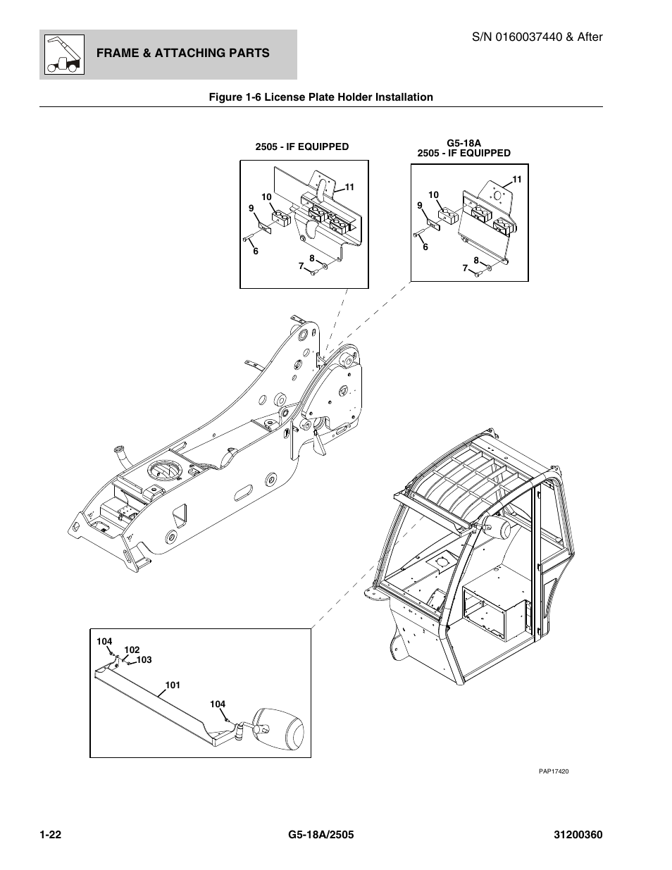 Frame & attaching parts | JLG 2505 Parts Manual User Manual | Page 30 / 332