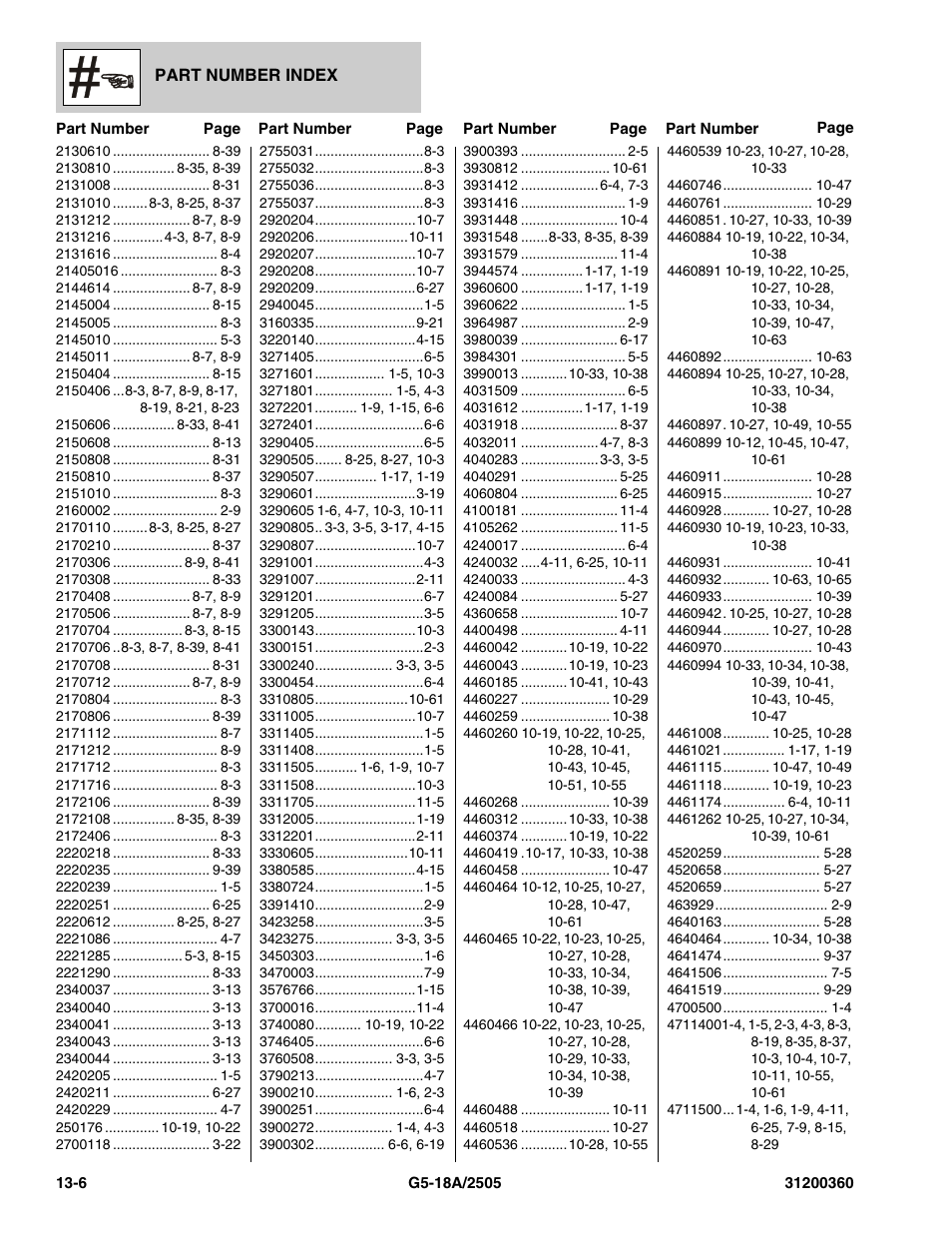 JLG 2505 Parts Manual User Manual | Page 326 / 332