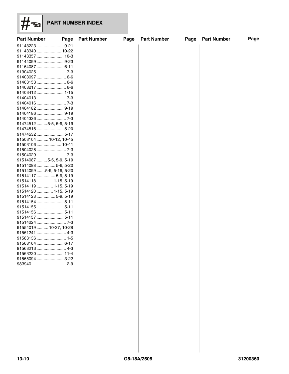 JLG 2505 Parts Manual User Manual | Page 330 / 332