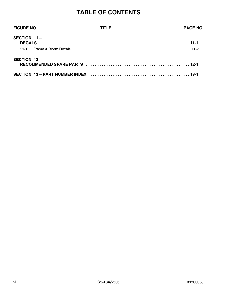 JLG 2505 Parts Manual User Manual | Page 8 / 332